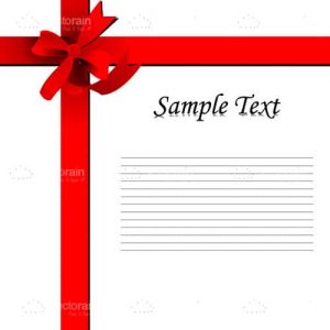 Wrapped ribbon with text template